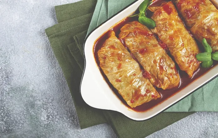 Framed Print : Print of Stuffed Cabbage Rolls with Minced Meat Framed Print : Print of Stuffed Cabbage Rolls with Minced Meat