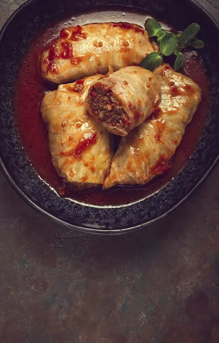 Framed Print : Stuffed Cabbage Rolls with Minced Meat Print Framed Print : Stuffed Cabbage Rolls with Minced Meat Print