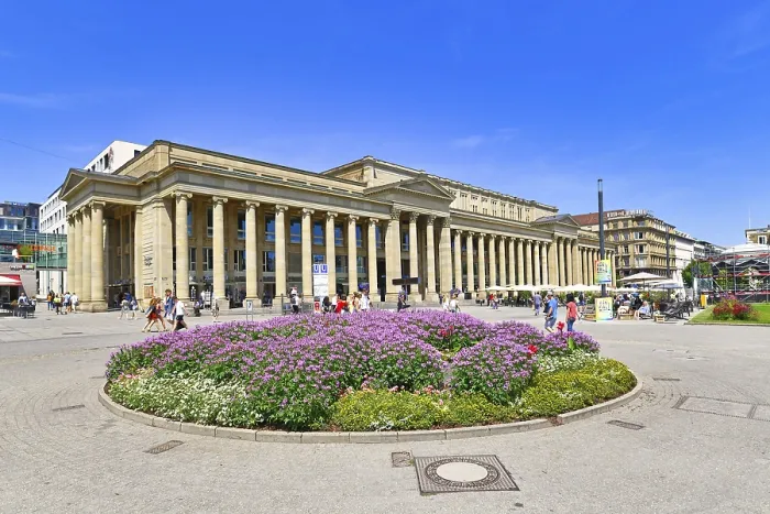 Framed Print : Stuttgart, Germany Print: Schlossplatz Scene Framed Print : Stuttgart, Germany Print: Schlossplatz Scene