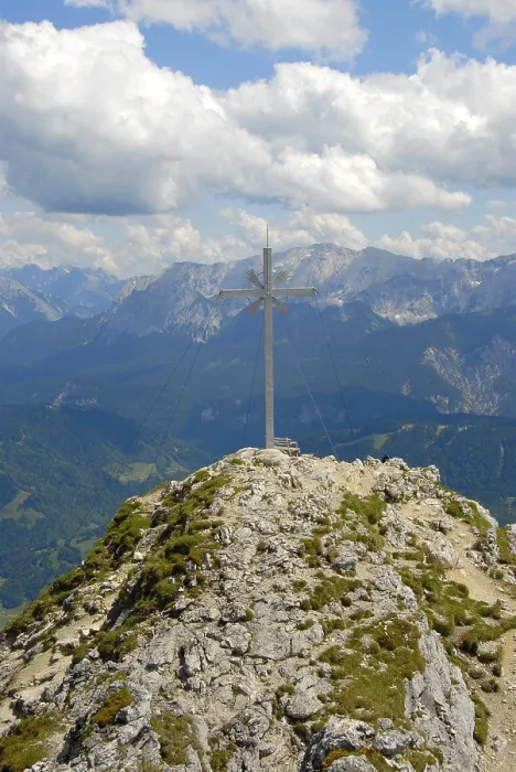 Framed Print : Mt. Kramer Summit with Cross, Print, 1985m, Germany Framed Print : Mt. Kramer Summit with Cross, Print, 1985m, Germany