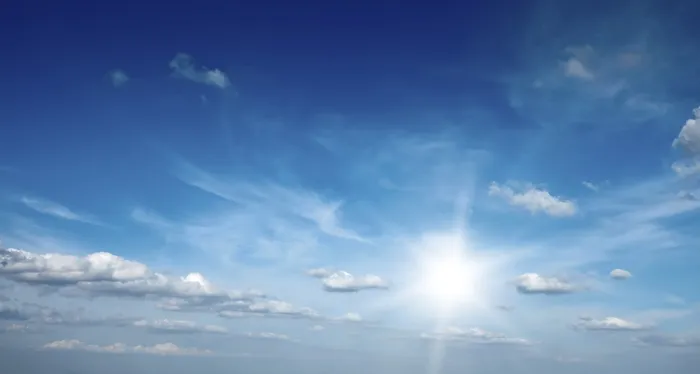 Framed Print : Sun with Clouds in Blue Sky Print Framed Print : Sun with Clouds in Blue Sky Print