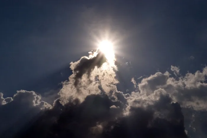 Framed Print : Sun behind Dark Clouds Print Framed Print : Sun behind Dark Clouds Print
