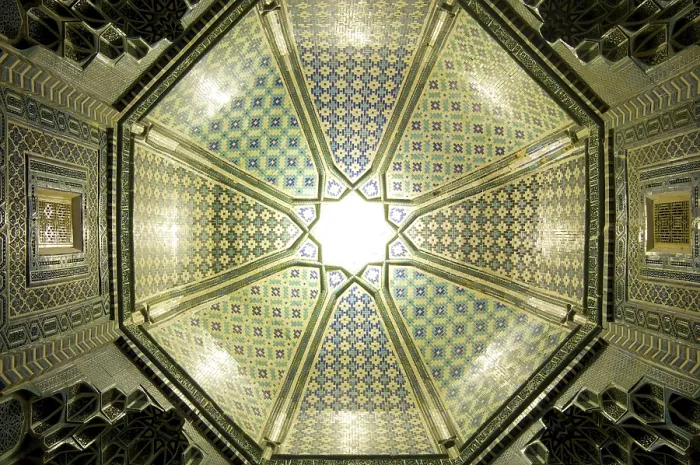 Framed Print : Samarkand Ceiling Mosaic Print Framed Print : Samarkand Ceiling Mosaic Print