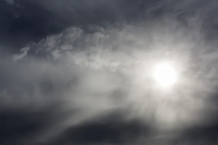 Framed Print : Sun behind Rain Clouds Print, Lanzarote, Spain Framed Print : Sun behind Rain Clouds Print, Lanzarote, Spain