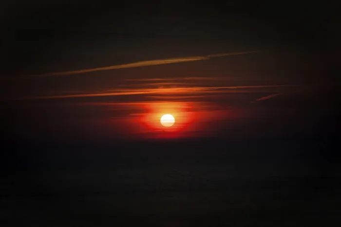 Framed Print : Sunrise and Sunset Print - Contrast of Light and Dark Framed Print : Sunrise and Sunset Print - Contrast of Light and Dark