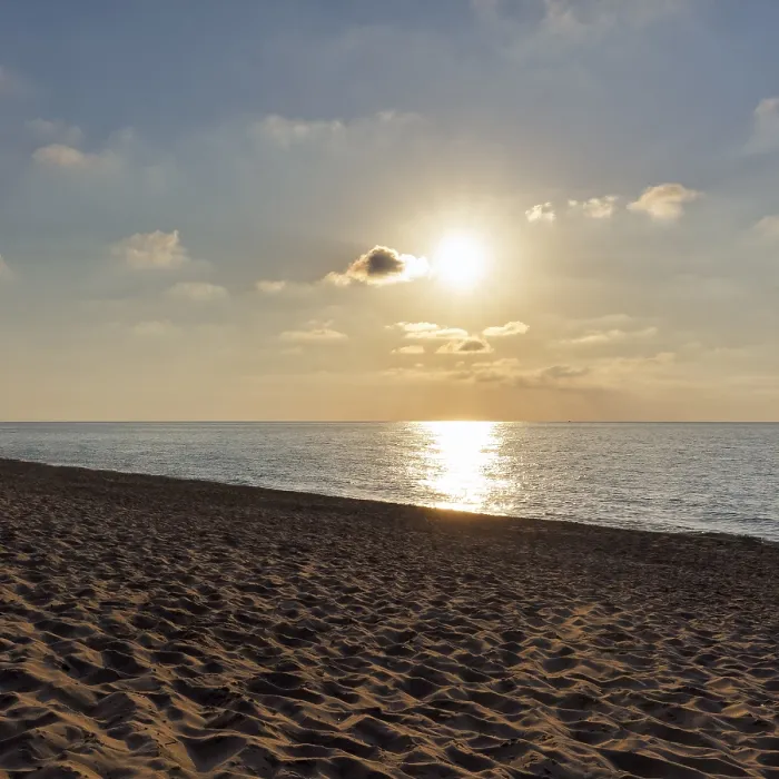 Framed Print : Slightly Cloudy Sunset Print, Sardinia Coast Framed Print : Slightly Cloudy Sunset Print, Sardinia Coast