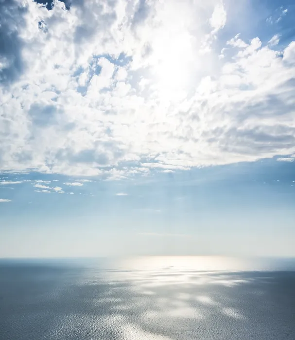 Framed Print : Sunlight through Clouds over Corsican Sea Print Framed Print : Sunlight through Clouds over Corsican Sea Print