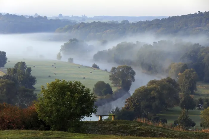 Framed Print : Sunrise over the Oder valley, Uckermark Print Framed Print : Sunrise over the Oder valley, Uckermark Print