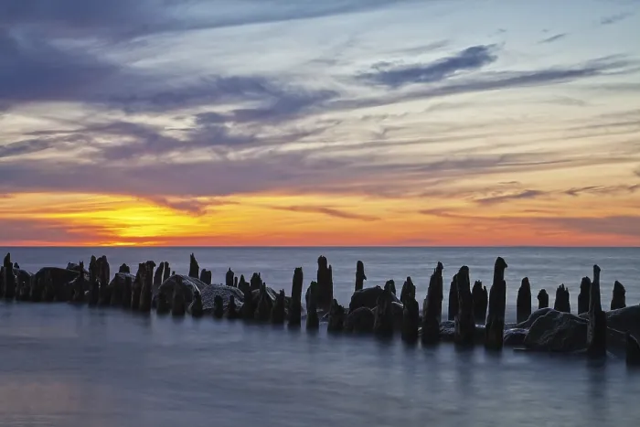 Framed Print : Baltic Coast Sunset Print Framed Print : Baltic Coast Sunset Print