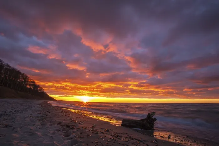 Framed Print : Baltic Sea Sunset Print Framed Print : Baltic Sea Sunset Print