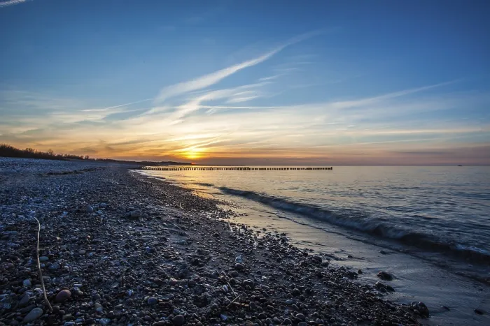 Framed Print : Baltic Sea Sunset Print