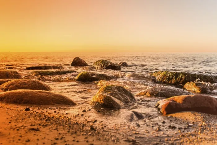 Framed Print : Baltic Sea Sunset Print Framed Print : Baltic Sea Sunset Print