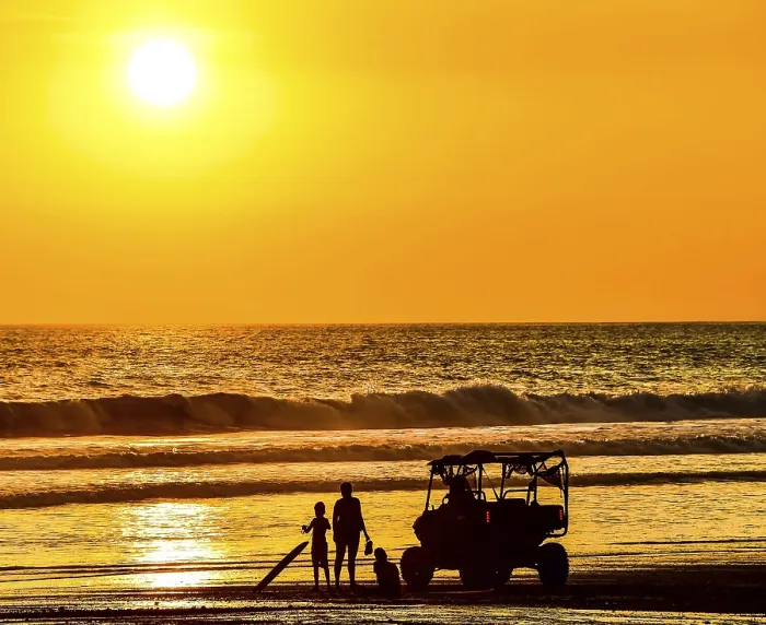 Framed Print : Sunset on Beach Print Framed Print : Sunset on Beach Print