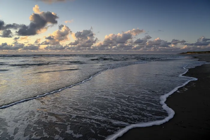 Framed Print : Texel Island Beach Sunset Print, North Holland, Netherlands Framed Print : Texel Island Beach Sunset Print, North Holland, Netherlands