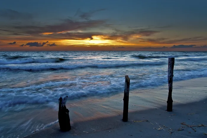 Framed Print : West Beach Sunset Print, Darss, Germany Framed Print : West Beach Sunset Print, Darss, Germany