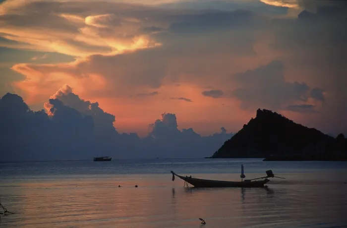 Framed Print : Sunset Boat Clouds Print Framed Print : Sunset Boat Clouds Print
