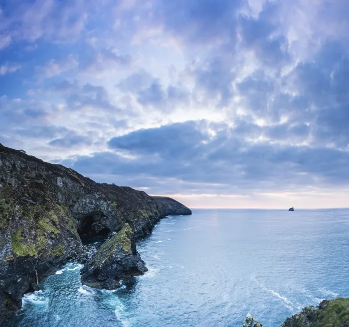 Framed Print : Sunset over Cliffs in St Agnes, Cornwall Print Framed Print : Sunset over Cliffs in St Agnes, Cornwall Print