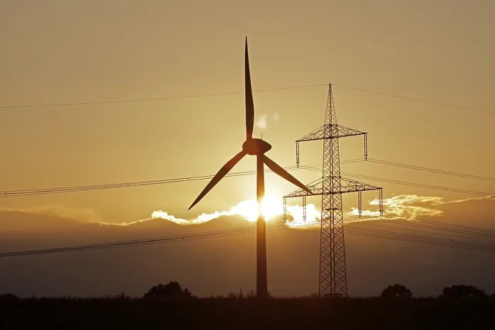 Framed Print : Sunset behind clouds, Melbeck Wind Power Station Print Framed Print : Sunset behind clouds, Melbeck Wind Power Station Print