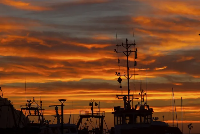 Framed Print : Sunset over the Harbour Print Framed Print : Sunset over the Harbour Print