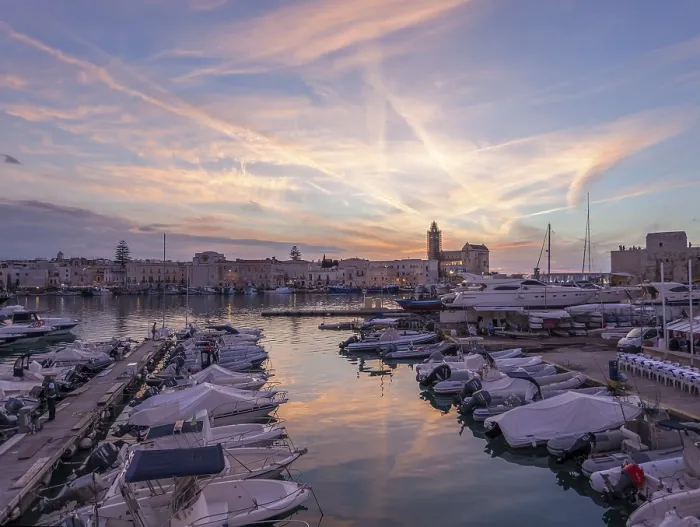 Framed Print : Trani Harbour Sunset Print, Puglia Italy Framed Print : Trani Harbour Sunset Print, Puglia Italy