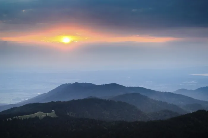 Framed Print : Sunset over Bavaria Print, Germany Framed Print : Sunset over Bavaria Print, Germany