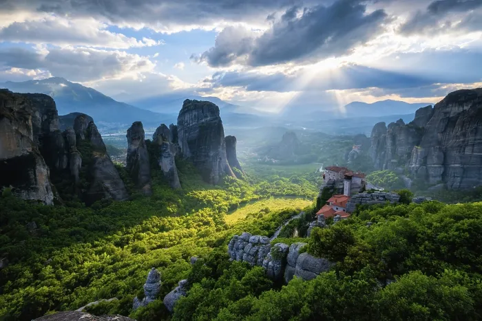 Framed Print : Meteora Sunset Print Framed Print : Meteora Sunset Print