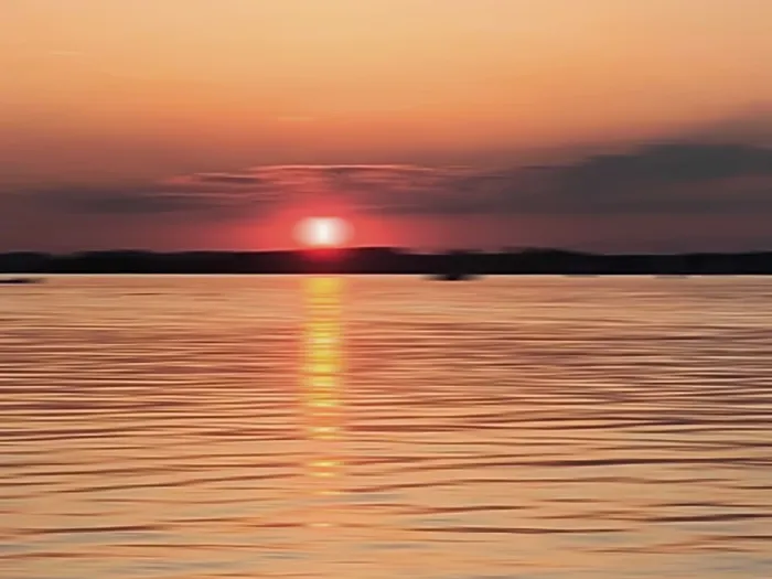 Framed Print : Motion Blur Sunset Print