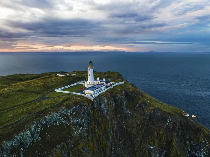 Framed Print : Print of Sunset over Mull of Galloway Lighthouse, Scotland Framed Print : Print of Sunset over Mull of Galloway Lighthouse, Scotland
