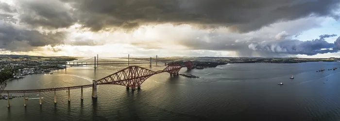 Framed Print : Forth Bridge Panorama Print, Scotland