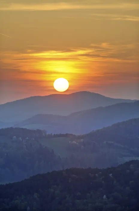 Framed Print : Sunset over Peilstein, Triestingtal valley Print Framed Print : Sunset over Peilstein, Triestingtal valley Print