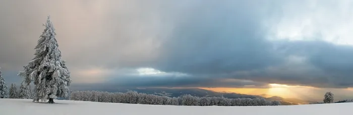 Framed Print : Sunset after a snowfall Print, Black Forest, Germany Framed Print : Sunset after a snowfall Print, Black Forest, Germany
