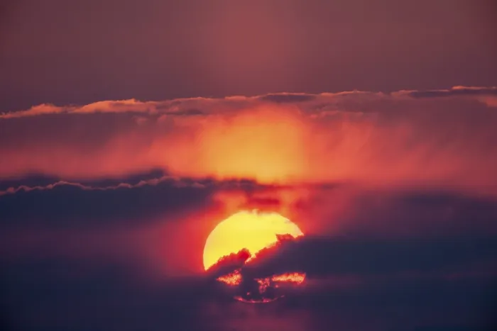 Framed Print : Sunset Print - Sun Behind Clouds Framed Print : Sunset Print - Sun Behind Clouds