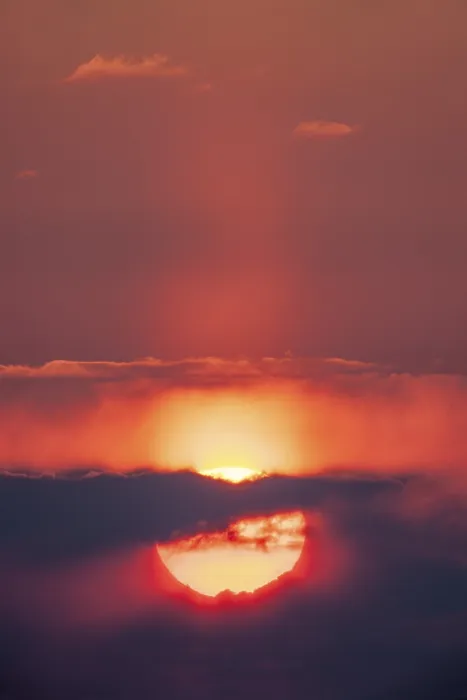 Framed Print : Sunset Print - Sun Behind Clouds Framed Print : Sunset Print - Sun Behind Clouds