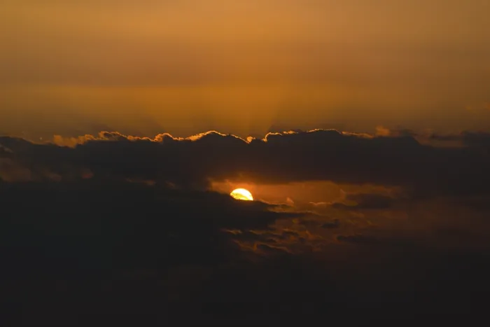 Framed Print : Myanmar Sunset Print - Sun through Dark Clouds Framed Print : Myanmar Sunset Print - Sun through Dark Clouds