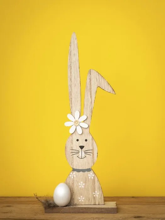 Framed Print : A Sweet Easter Bunny Figure with an Egg Print Framed Print : A Sweet Easter Bunny Figure with an Egg Print