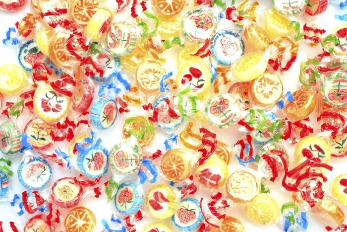 Framed Print : Colourful Fruit Sweets Print Framed Print : Colourful Fruit Sweets Print