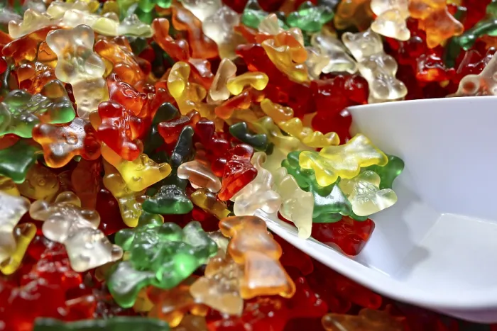 Framed Print : Sweets Gummy Bears Print Framed Print : Sweets Gummy Bears Print