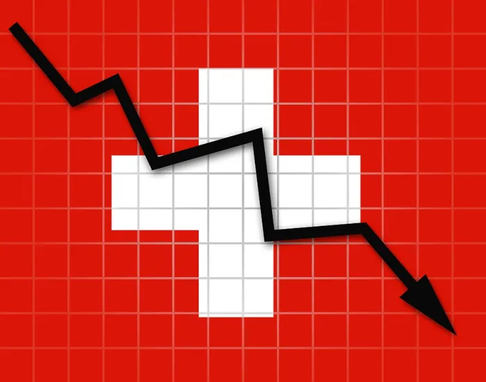 Framed Print : The Swiss Flag and Arrow Graph Print Framed Print : The Swiss Flag and Arrow Graph Print