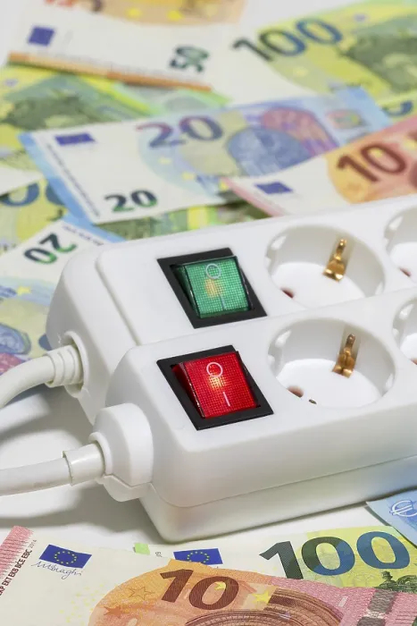 Framed Print : Switchable Socket Strips, Euro Banknotes Print Framed Print : Switchable Socket Strips, Euro Banknotes Print