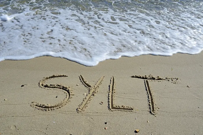 Framed Print : Sylt spelled out on sandy beach Print, North Frisia, Germany Framed Print : Sylt spelled out on sandy beach Print, North Frisia, Germany