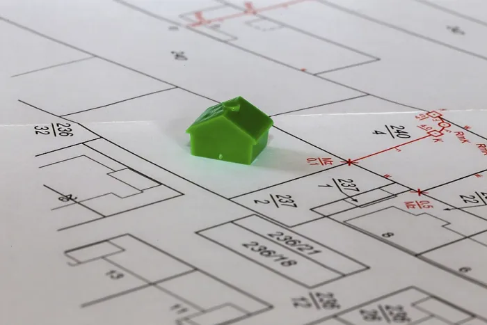Framed Print : Model House Development Plan Print Framed Print : Model House Development Plan Print