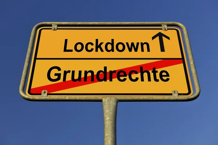 Framed Print : Germany Lockdown Print, Suspension of Rights