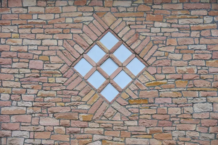 Framed Print : Symmetrical Quarry Stone Wall Print, Germany Framed Print : Symmetrical Quarry Stone Wall Print, Germany