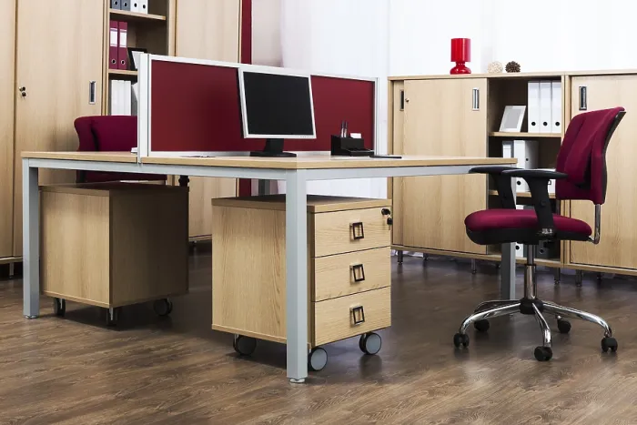 Framed Print : Modern Office Table with Computer Print Framed Print : Modern Office Table with Computer Print