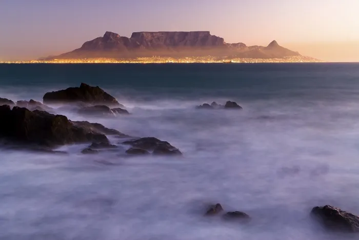 Framed Print : Table Mountain Print, Cape Town Evening Light Framed Print : Table Mountain Print, Cape Town Evening Light