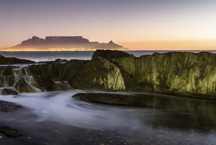 Framed Print : Table Mountain Print, Cape Town Evening Light Framed Print : Table Mountain Print, Cape Town Evening Light