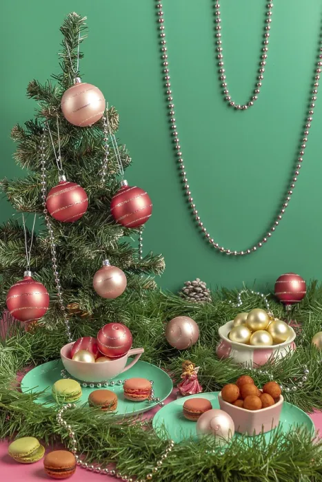 Framed Print : Table Scene with Christmas Tree Print Framed Print : Table Scene with Christmas Tree Print