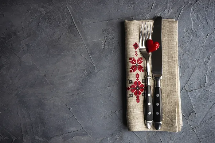 Framed Print : St. Valentine's Day Table Setting Print Framed Print : St. Valentine's Day Table Setting Print