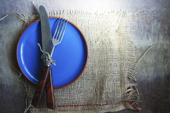Framed Print : Table Setting Print with Napkin and Silverware Framed Print : Table Setting Print with Napkin and Silverware