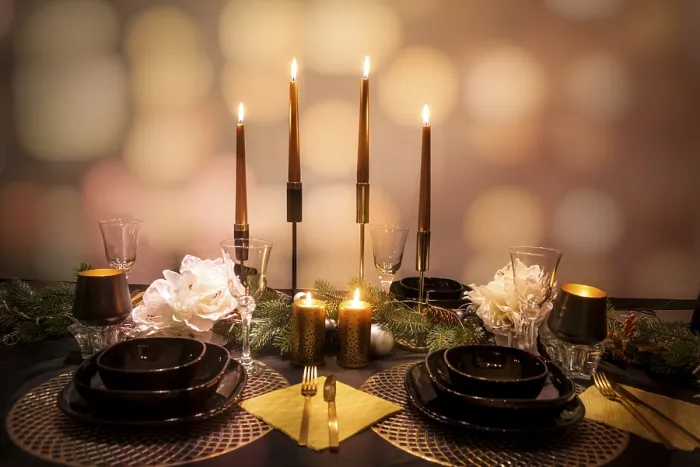 Framed Print : Romantic Candlelight Table Setting Print Framed Print : Romantic Candlelight Table Setting Print